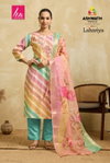 At Lahariya Saffron Silk Foil Kurti With Bottom Dupatta Wholesale Online